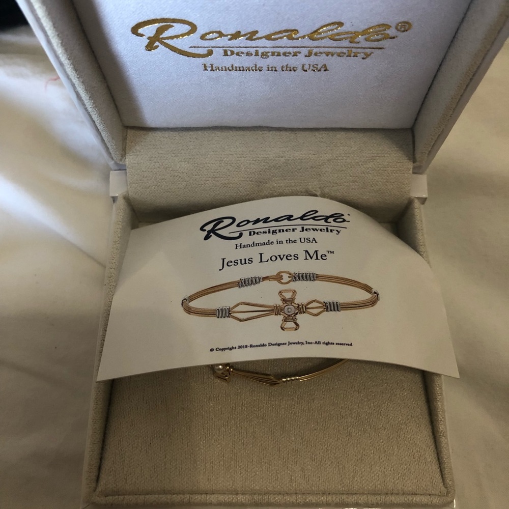 Ronaldo cross bracelet  “Jesus Loves Me”
